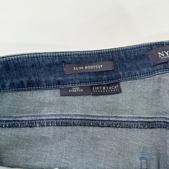 NYDJ Jeans Womens 22WBlue Stretch Zippered Pocketed Boot Cut Plus New - Picture 4 of 12